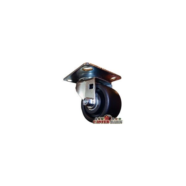 3" LOW PROFILE PLATE CASTER, PHENOLIC WHEEL, 03 SERIES- PN, 03PO30I